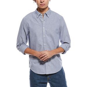 James Campbell Mens  Woven Shirt, Blue